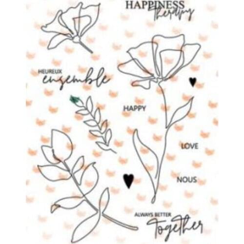Flower clear Stamp Transparent seal for DIY scrapbooking/Card Making c586