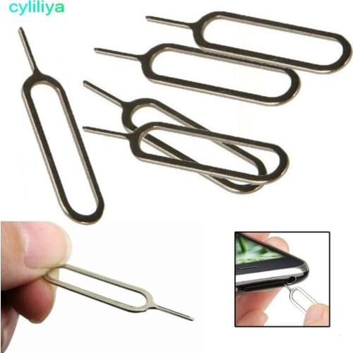 1000pcs Sim Card Ejector Tool Sim Card Tray Eject Pin Key Tool For iPhone 4 4s 5g 5c 5s 6 6s 7 plus for Mobile phones