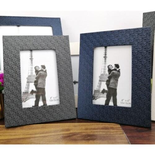 Creative European-style Leather Photo Frame Set Up Childrens High-end Picture Frame American Style Photo Frame 6 Inch 7 Inch 8