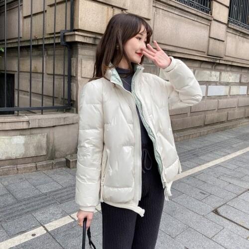 2021 Fashion Winter Jacket Women Autumn White Duck Down Coat Slim Jackets Female Parkas Womens Clothes Jaqueta Feminina WPY3959