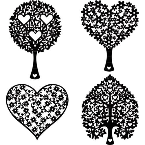 Nesting Flowers Tree Metal Cutting Dies for Scrapbooking Handmake Crafts Card Embossing Stencil Decorations Albums Making