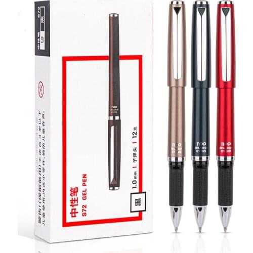 Metal Gel Pen Metal Sign Pen Gel Ink Pen 1mm Signing Pen Smooth Refill Metal Pen OEM Black Ink Gelpen For School Office Exam