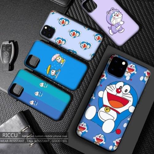 Cute Cartoon Doraemon Phone Case For iphone 11 12 Mini Pro Max X XS MAX 6 6s 7 8 Plus XR SE2020 accessories Cover