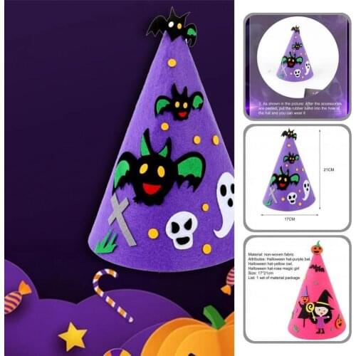 Vivid Lovely Handcraft Witches Hat Kit for Child Craft Pointy Hat Vivid Lovely Handcraft Witches Hat Kit for Child