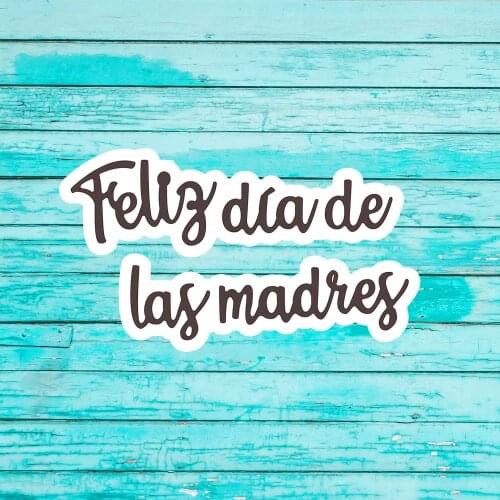 Spain Words Metal Cutting Dies Scrapbooking Knife Stencil for Album Paper DIY Gift Card Decoration Embossing Dies New 2021