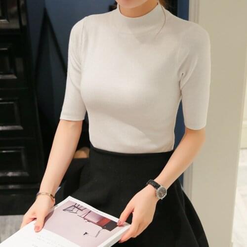 Sleeve head sleeve five spring and autumn cultivation in semi thin section of sleeve tight turtleneck sweater backing