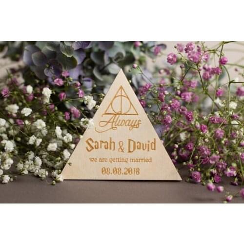 Personalized magic always Wedding wooden Save the Date Magnets engagement party favors company gifts invitation inserts