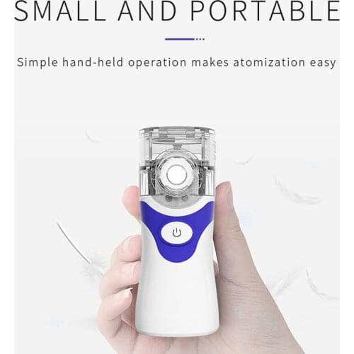 2020 hot Portable Handheld Nebulizer Mist Steam Inhaler with Self-Cleaning Mode Atomizer for Kids Adults