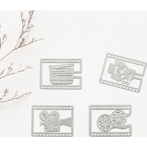 Mohamm Cute Creative Roll Film Movie Pendant Bookmark Student Metal Folder Stationery School Office Supplies