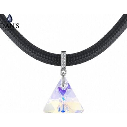 DANS ELEMENT 8 Colors Real Rose Gold Color Austrian Crystals Sweater pendant necklace for women monkey style #132314