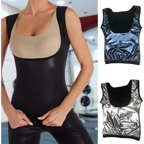 Tummy Control Body Shaper Slimming Underwear Solid Color Stretchy Weight Loss Bustier Waist Trainer Vest Shapewear for Running