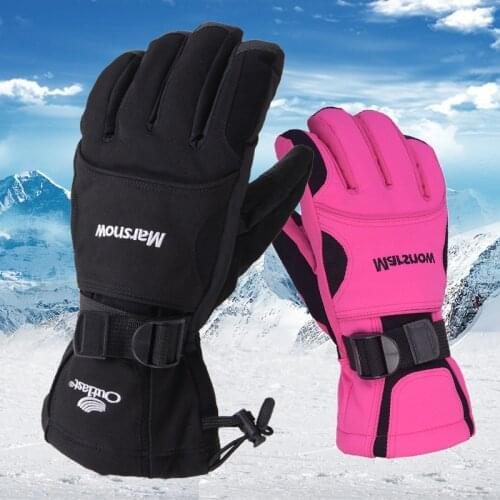 2021 Winter Ski Gloves Women Plus Velvet Motorcycle Gloves men Windproof Waterproof Gloves Thickened Warm Ski Gloves