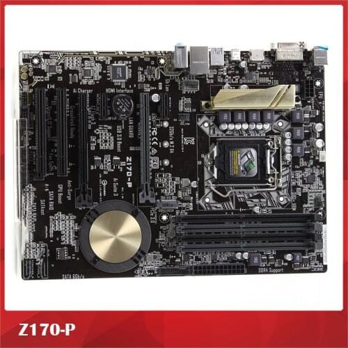 100% Working Desktop Motherboard Z170-P LGA1151 DDR4 i7/i5/i3 USB3.0 SATA3 Fully Tested, Good quality