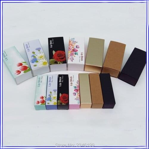100pcs/lot 25x25x85mm Empty Packing Box, DIY Empty Packing Box of Lip Tubes, Lipstick/Lip Balm Packing Box