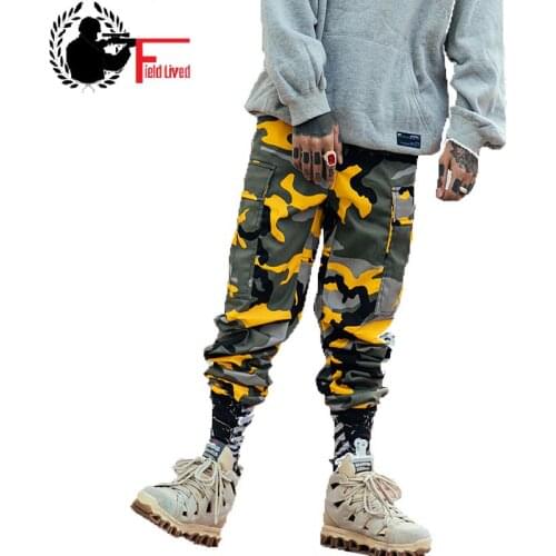 2020 Color Camo Cargo Pant Mens Baggy Camouflage Trousers Hip Hop Harem Casual Hiphop High Fashion Street Male Streetwear Jogger