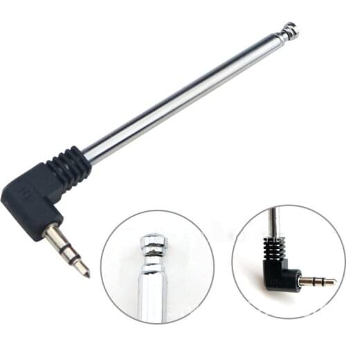3.5mm FM Radio Receiver Antenna Retractable Aerial Stainless Steel Multi-Purpose Interface FM Radio For Car Mobile Phone