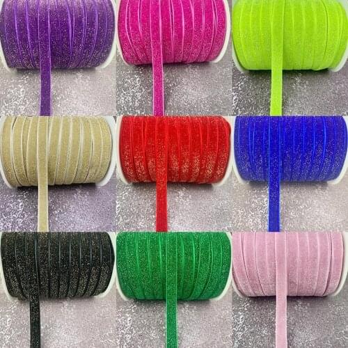 5 Yards 10mm Gold Silver Wire Glitter Ribbon For Wedding Party Decoration Handmade DIY Gift Wrapping Hair Bows Christmas Ribbons