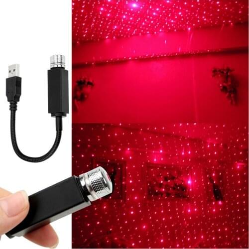 Car Atmosphere Ambient Star Light DJ Christmas Interior Decorative Light USB LED Adjustable Multiple Lighting Effects