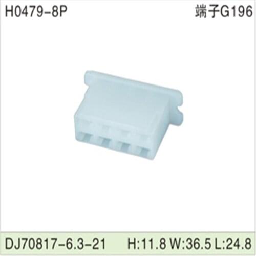 Free shipping 200pcs DJ70817-6.3-21 8Pin 6.3mm AMP Car Electrical Wire Connectors for VW,BMW,Audi,Toyota,NISSAN AND other