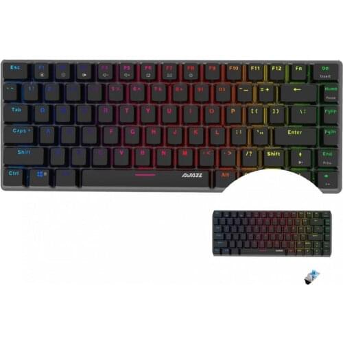 Quick Response Wide Compatibility Black/Blue Switch Wired Mechanical Keyboard for Gaming
