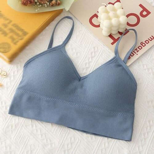 Women Summer Bras Sexy Lingerie Cross Beauty Back Bottoming Tanks Seamless Sports Bras Underwear