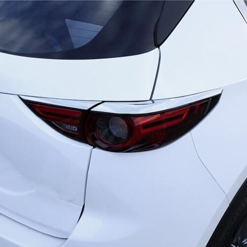 For Mazda CX-5 CX5 KF 2017-2020 ABS Chrome Rear Tail Light Lamp Strip Cover Trim Exterior Decoration Car Accessiory