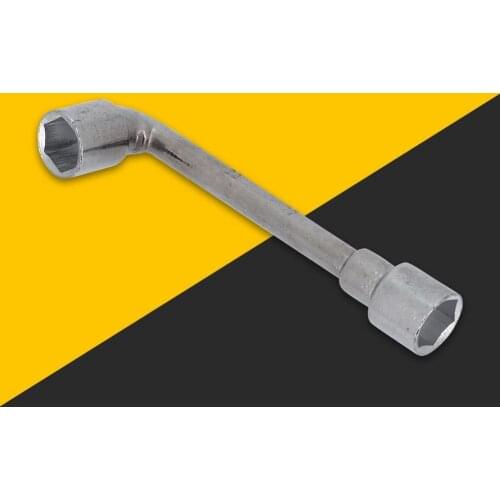 22mm Double Ended L-Type Elbow Hexagon Socket Spanner Perforated Socket Wrench Hardware Repair Tool Auto Repair Tool Elbow