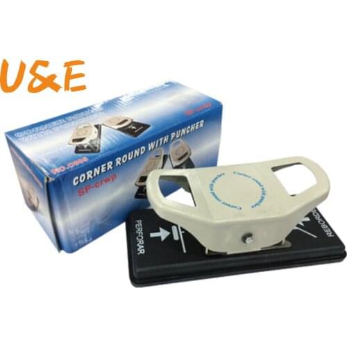 3.5X15mm Hole Punch and R6.4 Corner Punch for PVC Card, Photo, Paper; 2 in 1 Punch Cutter Paper Punches Reduced Effort