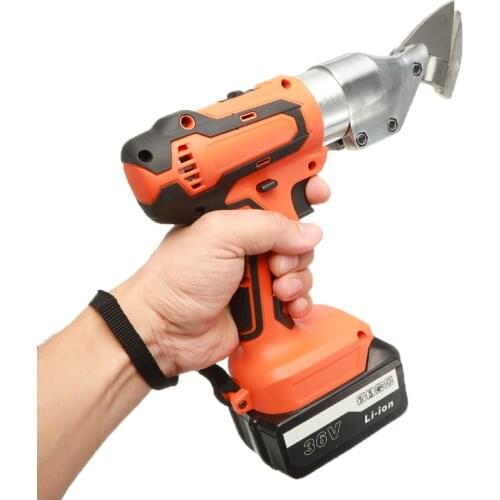 18V Electric Cordless Iron Scissors Metal Cutting Tools Shear Cordless Sheet Shears Carbon Steel Aluminum Alloy Stainless Cutter