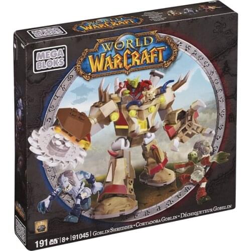 Mega Bloks World of Warcraft Goblin Schreder Play Set Action Figure Goblin and Undead Ghoul Rotgut Gravegnaw Childrens Gifts