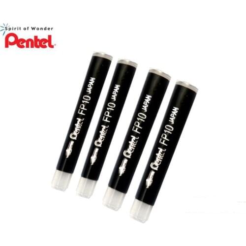 Pentel FP10 Ink Cartridge Pentel Pocket Brush Pen GFPKP Replacement Ink Catridge 4 pcs/set