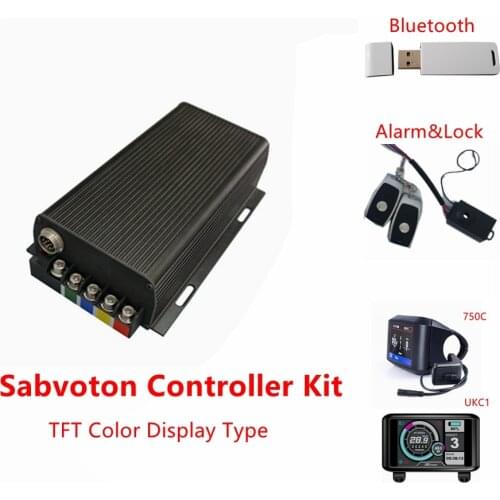 Sabvoton 72V 80A 100A 150A 200A Controller for 3000W 5000W 8000W 12000W Electric Bicycle E-Bike Motor with Bluetooth Alarmlock