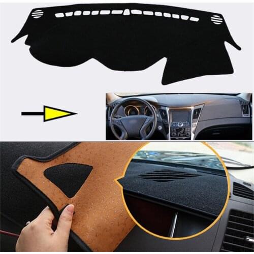 Interior Dashboard Carpet Photophobism Protective Pad Mat For Hyundai Sonata 2011-2015