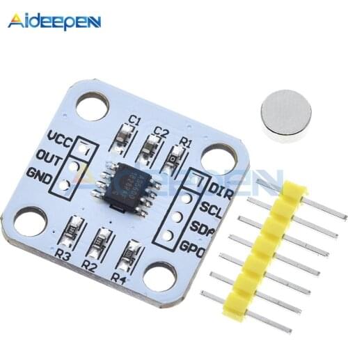 AS5600 Magnetic Encoder Magnetic Induction Angle Measurement Sensor Module 12bit High Precision For Aduino