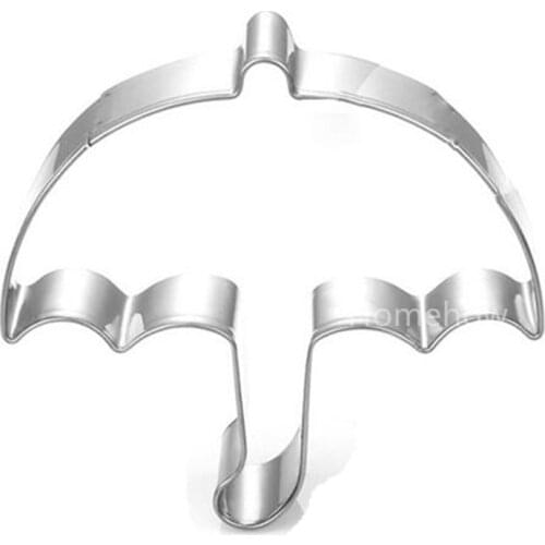 New Arrival 1pcs Cake Mold Stainless Steel Fondant Cake Decoration Mold umbrella Cookie Biscuit Molds Birthday Biscuits Stamp
