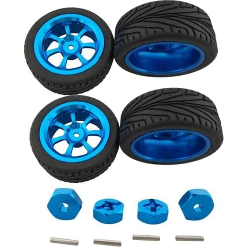 RC Wheel Tires with Hex Nut for 1/18 Wltoys A959-B A979-B A959 A969 A949 A979 K929 Car Parts