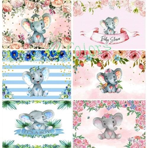 SHENGYONGBAO Baby Shower Photography Backdrop Boy Or Girl Gender Reveal Party Background Red Or Blue Studio Props 210519-a1