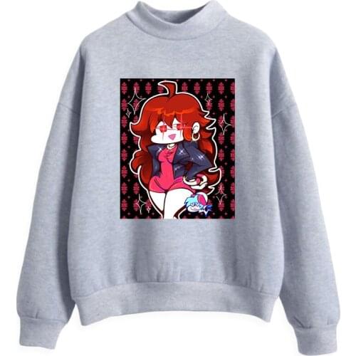 Friday Night Funkin Capless Sweatshirt Women Men Tracksuit Turtleneck Harajuku Streetwear 2021 Video Game Hip Hop Clothes