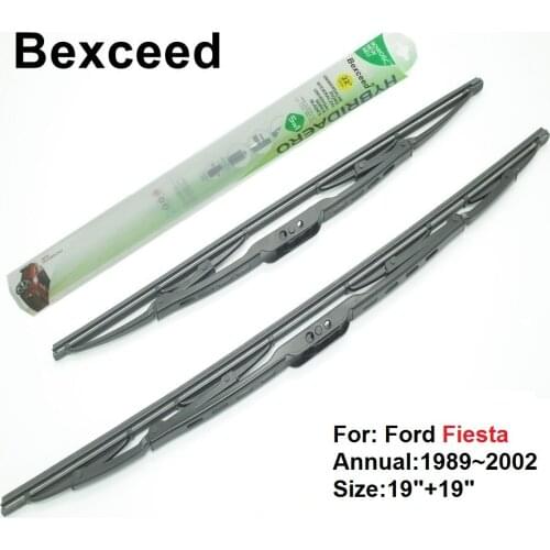 Traditional Wiper Blade for Ford Fiesta Bexceed of Car Windshield Windscreen 19"+19" 1989~2002