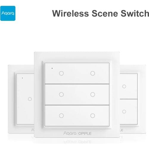 Aqara OPPLE Wireless Smart Light Switch 2/4/6 Buttons Zigbee 3.0 APP Remote Control Smart Home Work Mijia APP Apple HomeKit