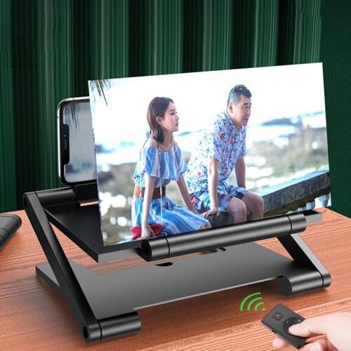 Mobile Phone Screen Magnifying Glass HD Video Magnifying Glass Folding Stand Magnifying Glass Adjustable Viewing 2021 NEW 8 Inch