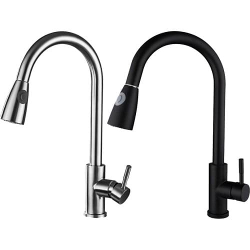 Pull Out Kitchen Faucets with Sprayer Diffuser Tap Universal Water-saving