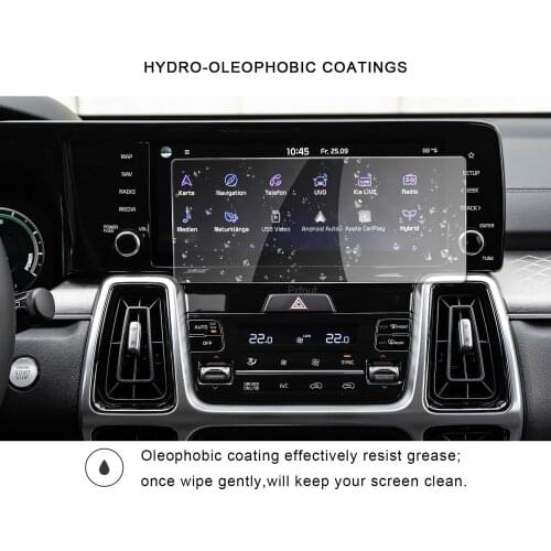For KIA Sorento MQ4 2021 10 Inch Car Navigation Touch Center Screen Protector Auto Interior Accessories Tempered Glass Film