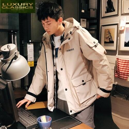 Jacket Mens Clothing Men Winter Jacket Men Parkas Warm Jacket Short Coat Fashion 2021 Hooded Ropa Hombre 624410062401 Pph731