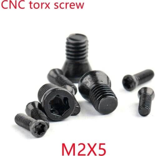 1000pcs M2*5 m2x5 CNC Insert Torx Screw for Replaces Carbide Inserts CNC Lathe Tool