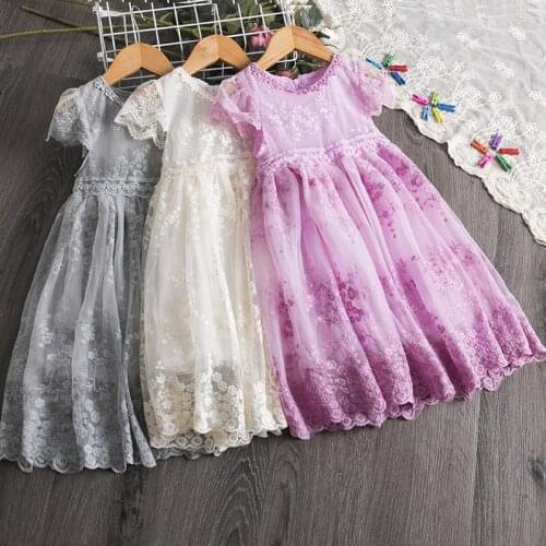 2020 Summer Princess Dress 3 5 8 Years Children Girls Flower Ball Gown Kids Dresses for Girls Childrens Party Clothing