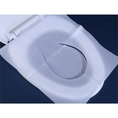 250pcs/Box Disposable Toilet Seat Cover Mat Waterproof Toilet Seat Cushion Paper Soluble Water Travel Camping Bathroom Supplies