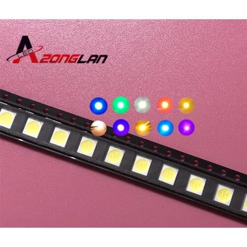 500PCS SMD 5050 Red /Green /Blue/ White /Yellow /Warm White/Pink/UV/RGB light LED diode High Power Super Bright