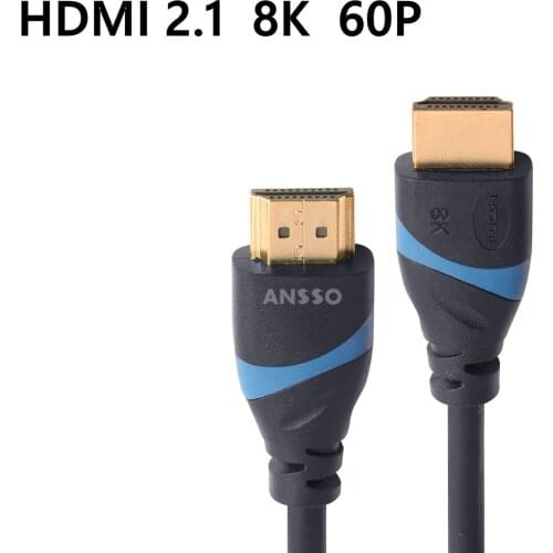 60cm-3m 8K@60Hz 4K@120Hz 2K@144Hz HDMI-compatible 2.1 HDR 48Gbps HDCP2.2 for Splitter Switch PS4 TV xbox Projector Computer