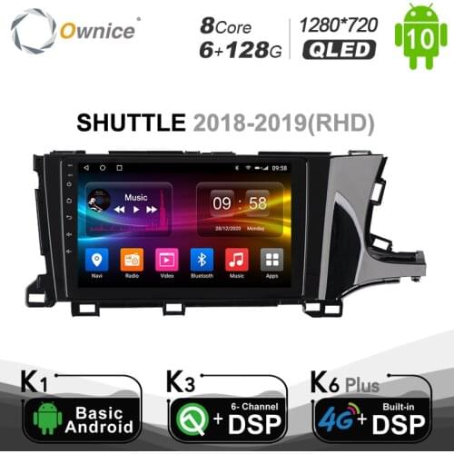 6+128G Ownice 2din Android 10.0 Octa Core GPS Navi For Honda SHUTTLE 2018 2019 4G LTE DSP SPDIF Car Radio Player 1280*720 BT 5.0